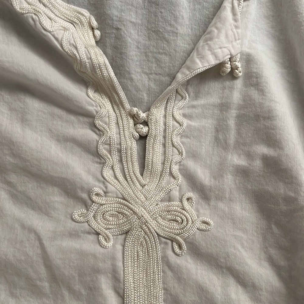 Calypso St. Barth small white/cream tunic top